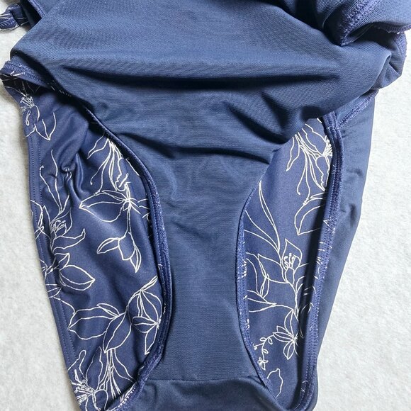 Niptuck Womens Twist Front Tummy Control Multi-fit Cup One Piece Swimsuit Size 8 - Picture 9 of 12